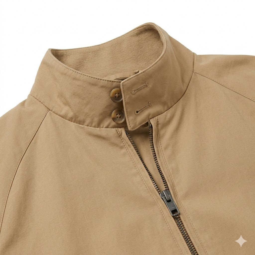 Tan Cotton Harrington Jacket