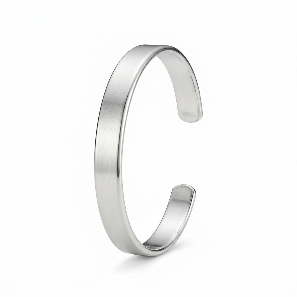 Minimalist Silver Cuff Bracelet