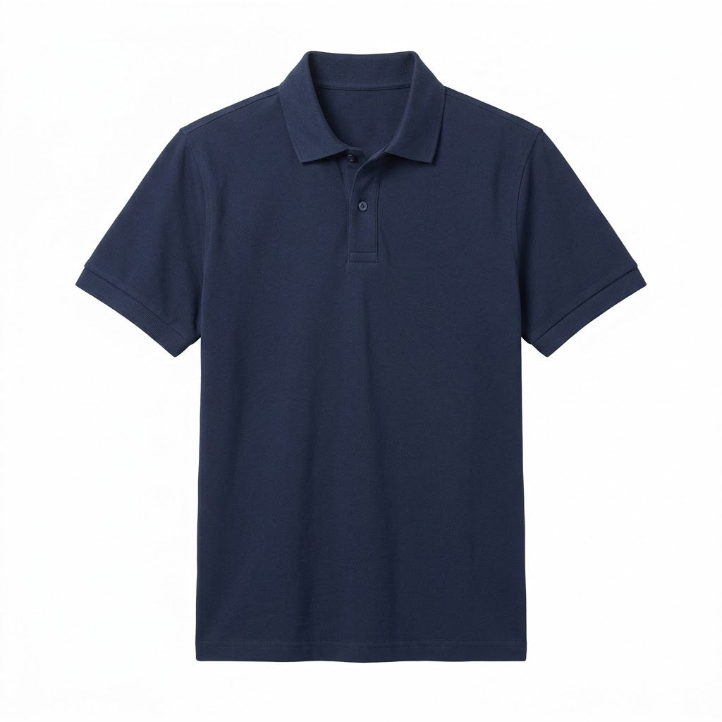 Classic Navy Piqué Polo Shirt