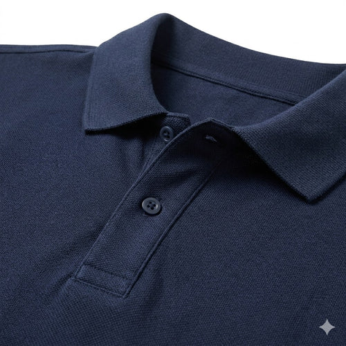 Classic Navy Piqué Polo Shirt