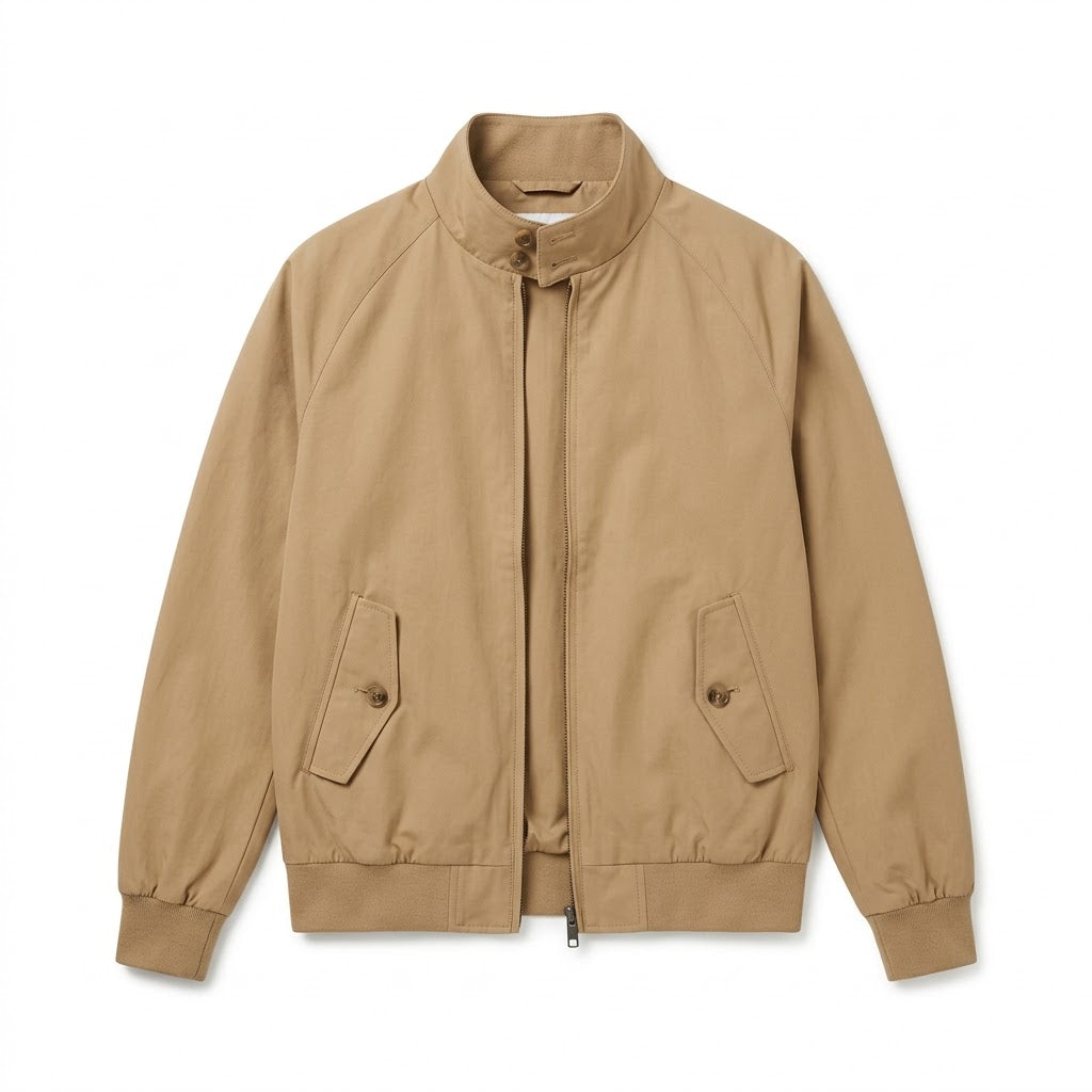 Tan Cotton Harrington Jacket