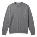 Grey Merino Wool Crew Neck Jumper